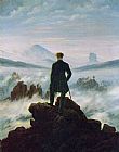 Famous Sea Paintings - Wanderer above the Sea of Fog